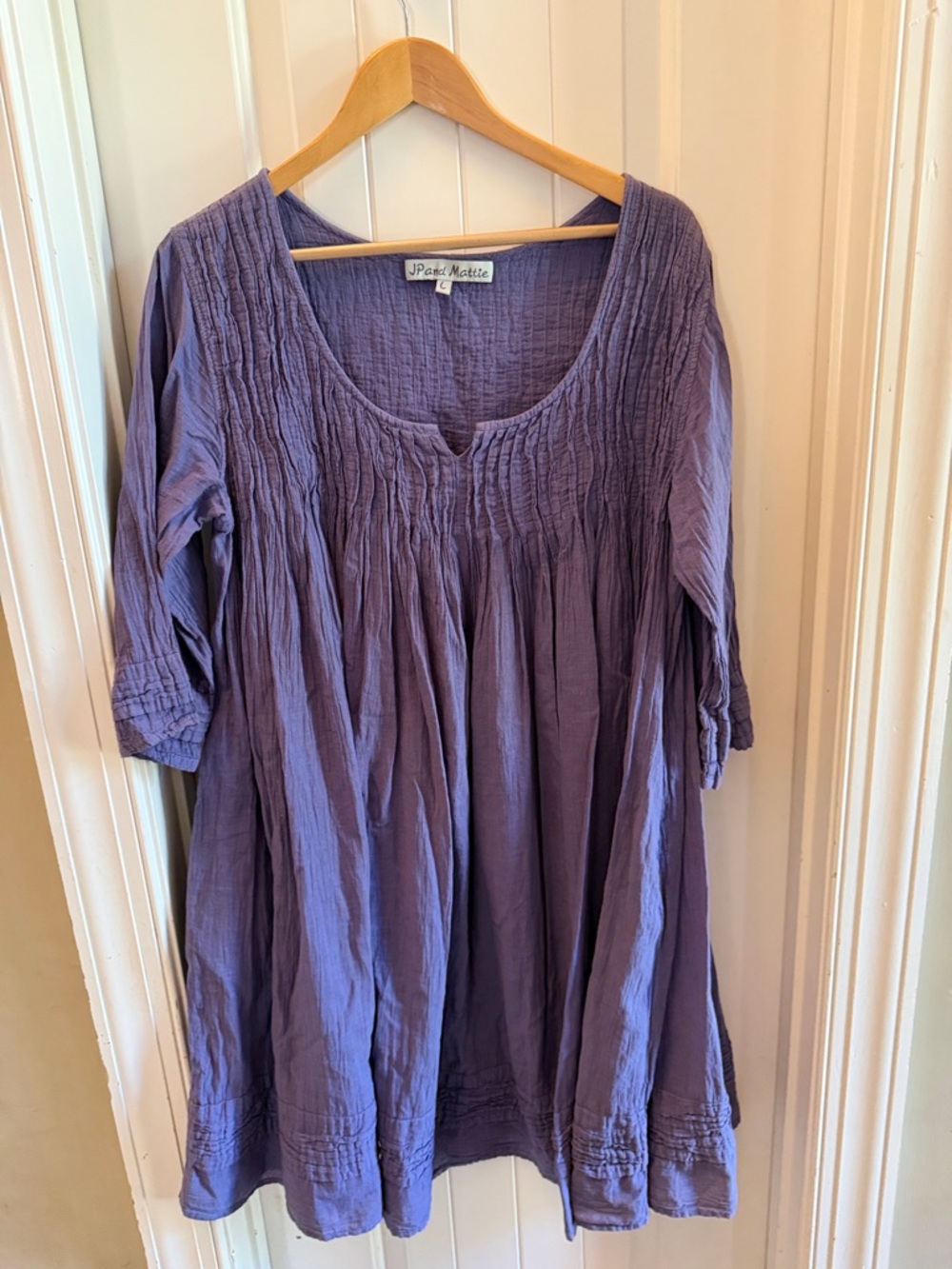 JP and Mattie purple dress